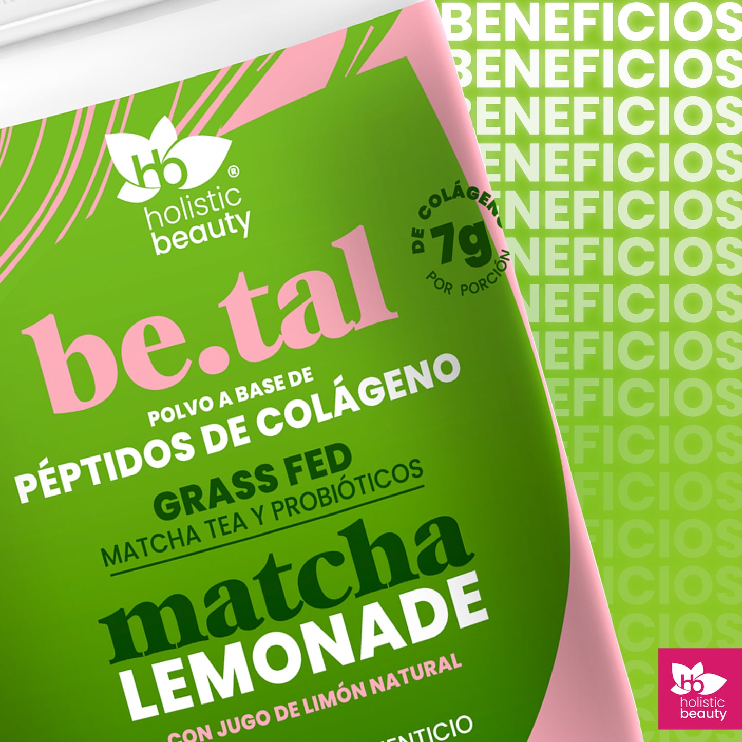 Colágeno Grass Fed sabor Matcha Lemonade 300 gr