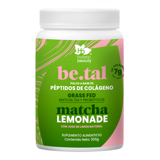 Péptidos de Colágeno sabor Matcha Lemonade de 300 g | Holistic Beauty®